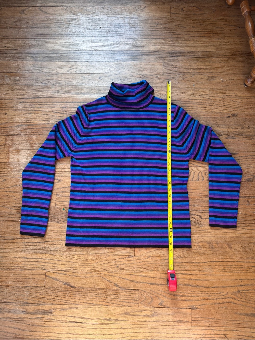 Rare Vintage Pendleton Multi-Purple Striped Turtleneck